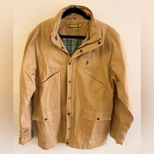 Mobile Bay Men’s Full Zip Beige Bomber Jacket Size - SM
